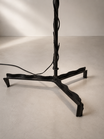 Amsterdam School Arts & Crafts Wrought Iron Floorlamp
